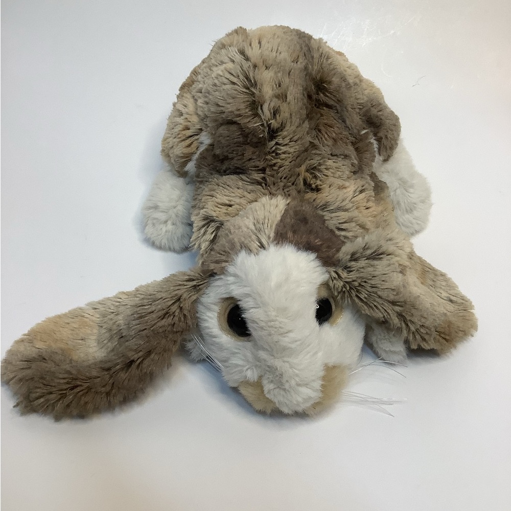 Folkmanis Realistic Bunny Hand Puppet Rabbit Plush 14" Life Like Full Body Soft